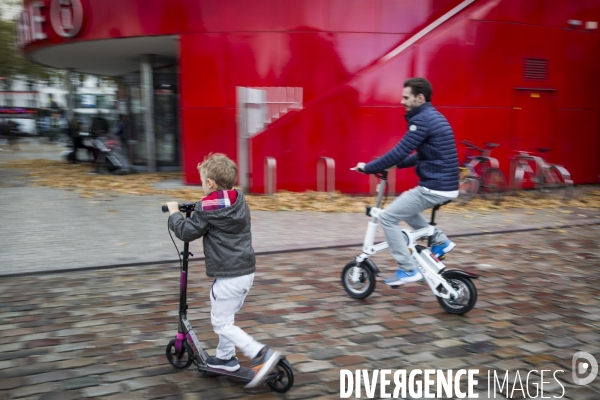 Les parisiens et les moyens de transports alternatifs.