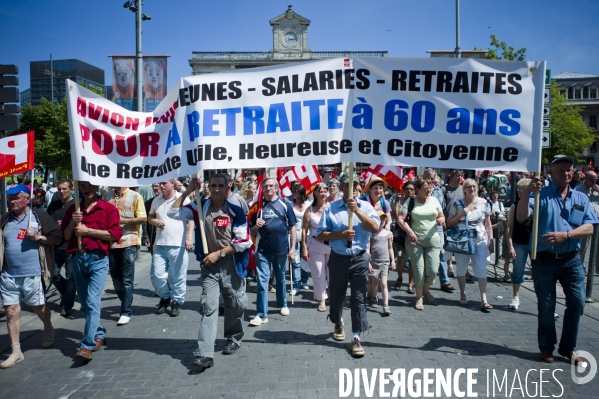 Lille - Manifestation contre le projet de réforme des retraites