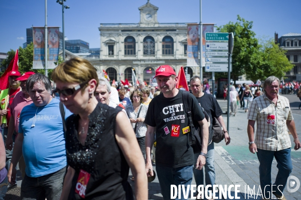 Lille - Manifestation contre le projet de réforme des retraites