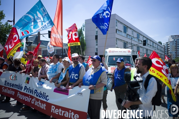 Lille - Manifestation contre le projet de réforme des retraites