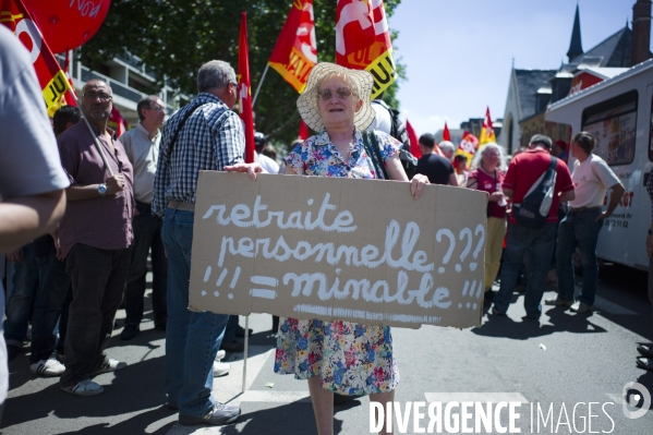 Lille - Manifestation contre le projet de réforme des retraites