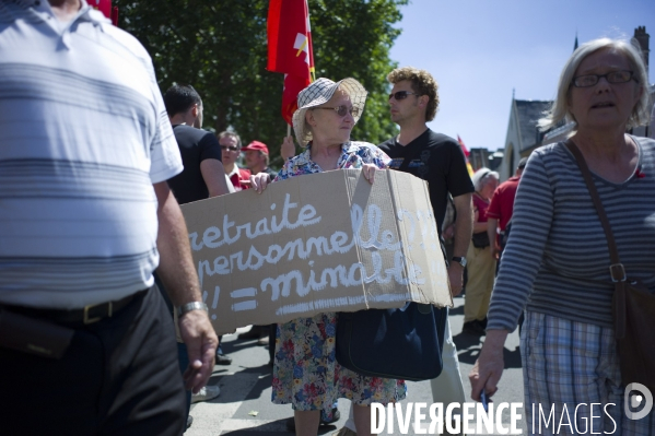 Lille - Manifestation contre le projet de réforme des retraites