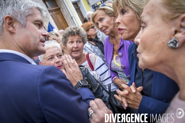 Laurent Wauquiez en campagne sur la Côte d Azur