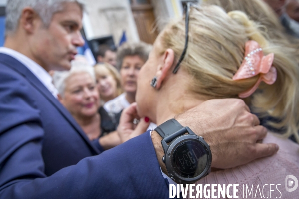 Laurent Wauquiez en campagne sur la Côte d Azur