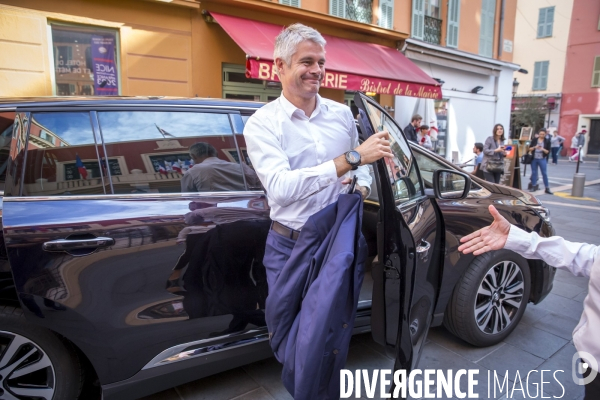 Laurent Wauquiez en campagne sur la Côte d Azur