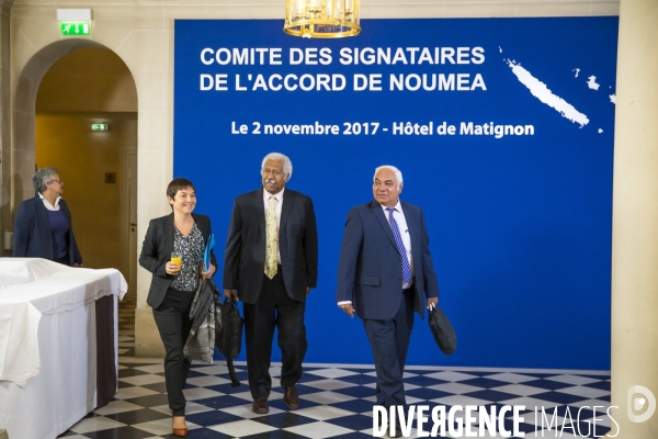 Réunion sur le référendum d autodétermination en Nouvelle-Calédonie à Matignon