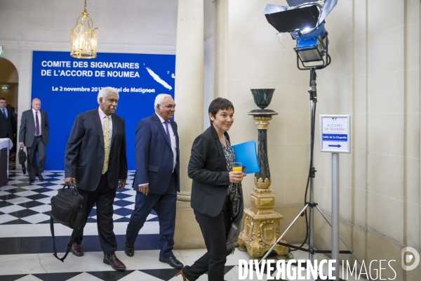 Réunion sur le référendum d autodétermination en Nouvelle-Calédonie à Matignon