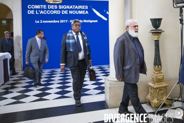 Réunion sur le référendum d autodétermination en Nouvelle-Calédonie à Matignon