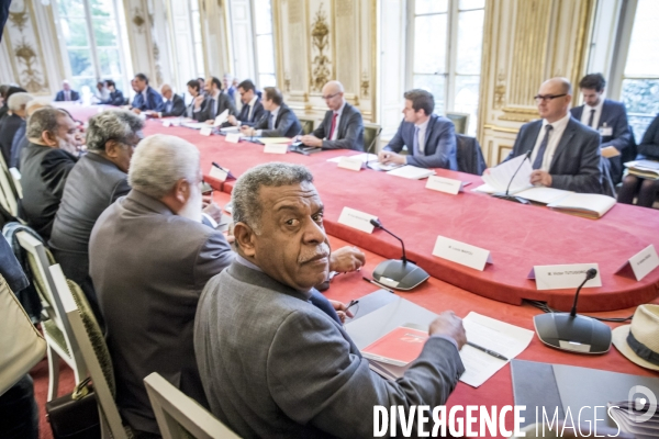 Réunion sur le référendum d autodétermination en Nouvelle-Calédonie à Matignon