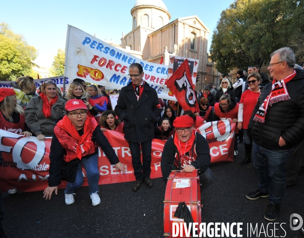 Manif unitaire a marseille