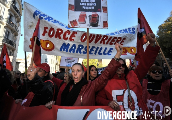 Manif unitaire a marseille