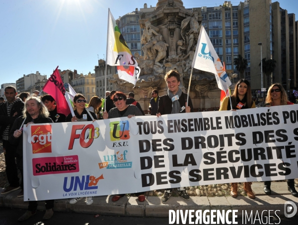 Manif unitaire a marseille