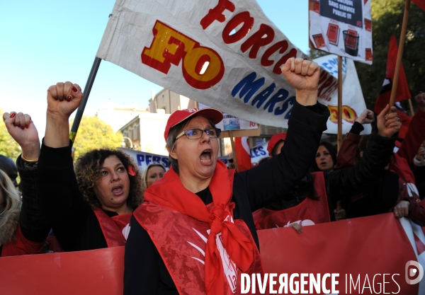 Manif unitaire a marseille