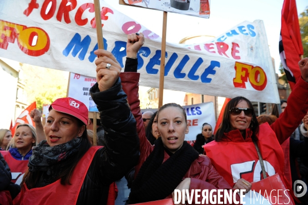 Manif unitaire a marseille