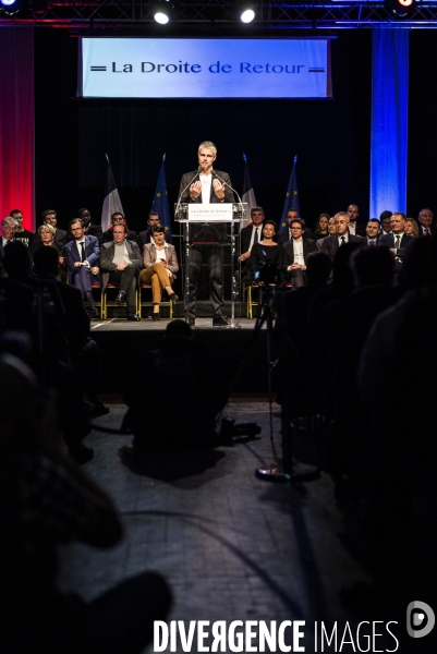 Réunion publique de Laurent Wauquiez à Asnières