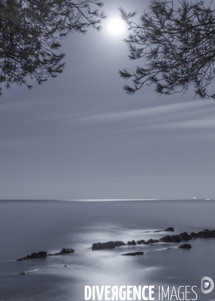 Littoral, paysages marin en automne.