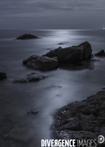 Littoral, paysages marin en automne.