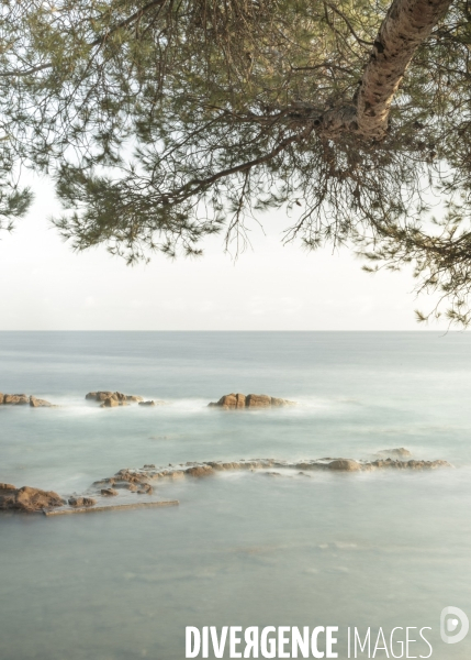 Littoral, paysages marin en automne.