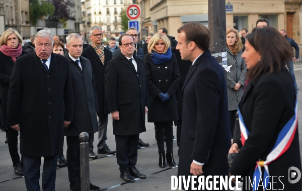 Ceremonies de commemoration des attentats du 13 novembre 2015