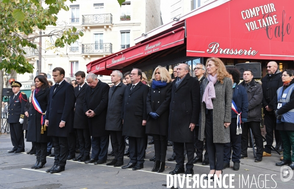 Ceremonies de commemoration des attentats du 13 novembre 2015