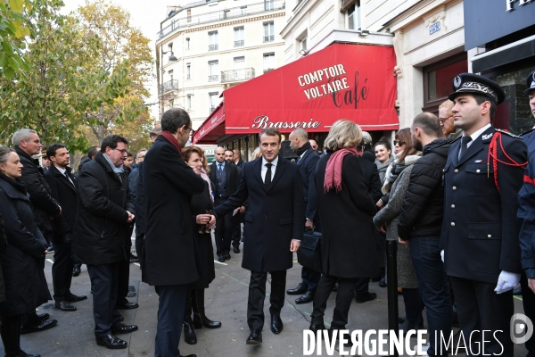 Ceremonies de commemoration des attentats du 13 novembre 2015