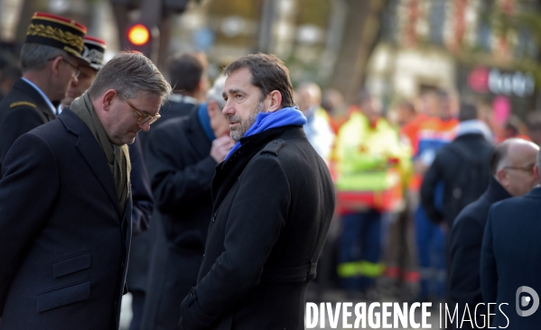 Ceremonies de commemoration des attentats du 13 novembre 2015