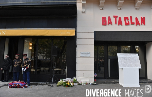 Ceremonies de commemoration des attentats du 13 novembre 2015