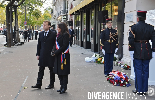 Ceremonies de commemoration des attentats du 13 novembre 2015