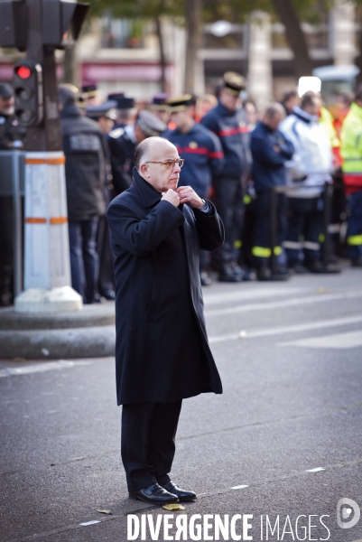 Ceremonies de commemoration des attentats du 13 novembre 2015