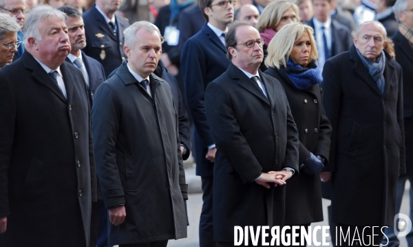Ceremonies de commemoration des attentats du 13 novembre 2015