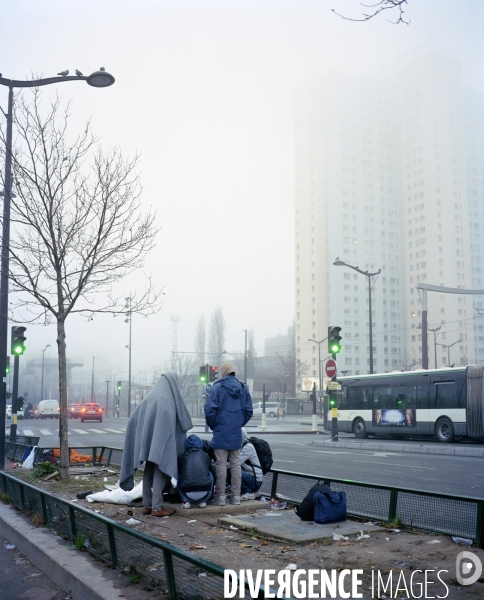 Réfugiés, porte de la Chapelle