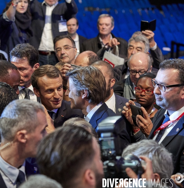 Emmanuel Macron, president au 100 eme Congrès des Maires