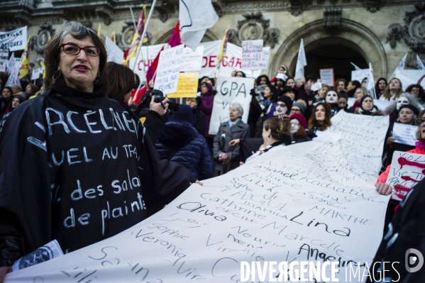 Manifestation contre les violences faites aux femmes.