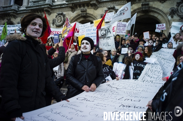 Manifestation contre les violences faites aux femmes.