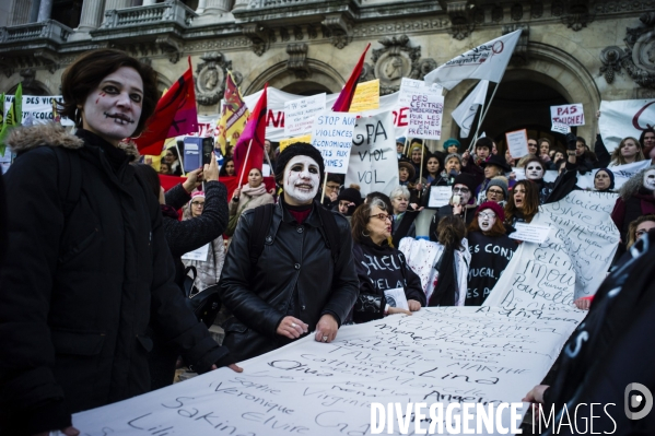 Manifestation contre les violences faites aux femmes.