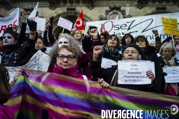 Manifestation contre les violences faites aux femmes.