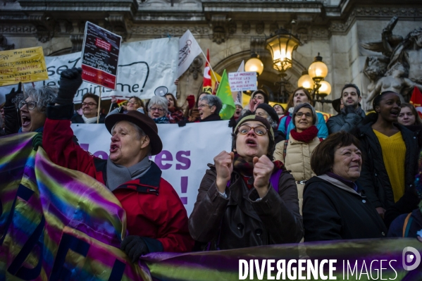 Manifestation contre les violences faites aux femmes.