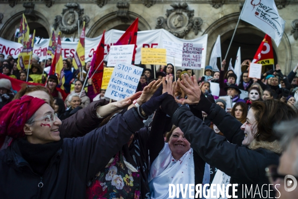 Manifestation contre les violences faites aux femmes.