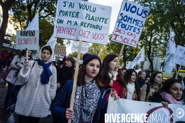 Manifestation contre les violences faites aux femmes.