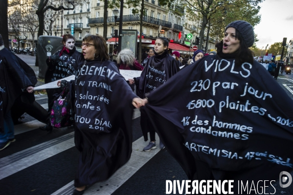 Manifestation contre les violences faites aux femmes.