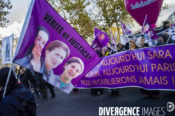 Manifestation contre les violences faites aux femmes.