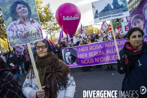 Manifestation contre les violences faites aux femmes.