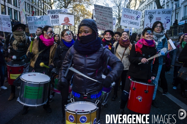 Manifestation contre les violences faites aux femmes.