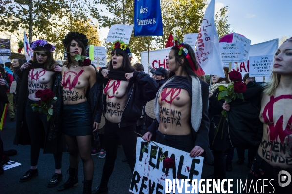 Manifestation contre les violences faites aux femmes.