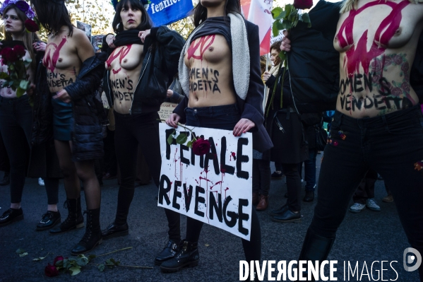 Manifestation contre les violences faites aux femmes.