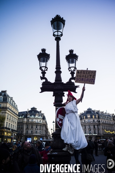 Manifestation contre les violences faites aux femmes.