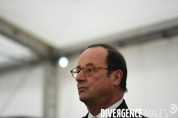 Déplacement de François Hollande en Corrèze.