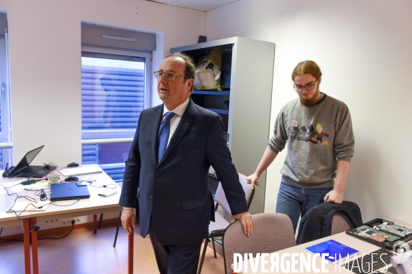 Déplacement de François Hollande en Corrèze.