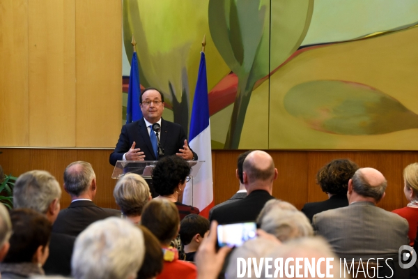 Déplacement de François Hollande en Corrèze.