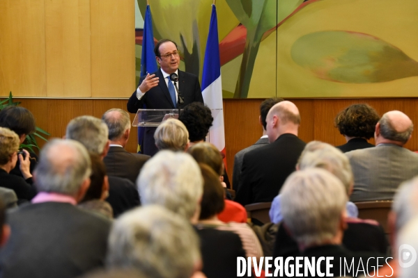 Déplacement de François Hollande en Corrèze.